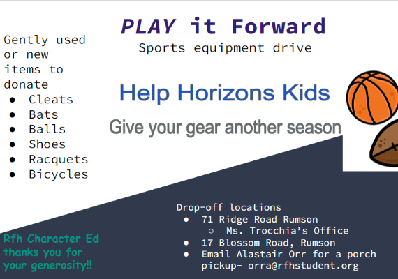  Character Ed is collecting gently used or new sports equipment